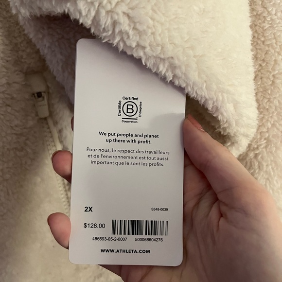 NWT Athleta Tugga Sherpa Jacket - Picture 8 of 8